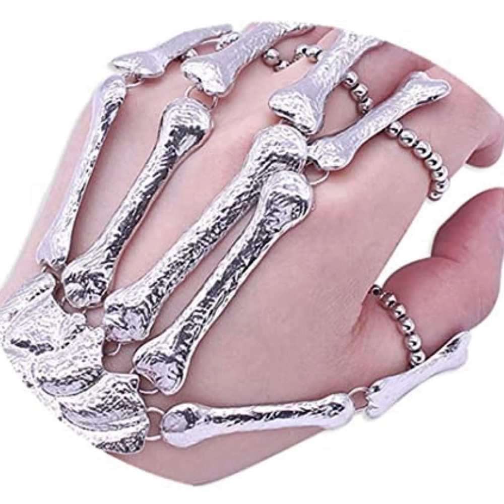 Bundle of 2 Skeleton Bracelet Halloween Accessories Ghost Claw Skeleton Bracelet